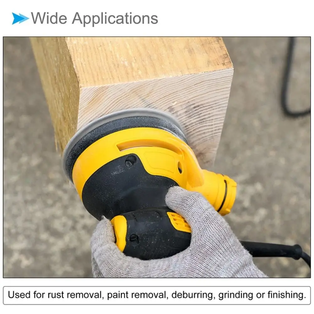 

50 шт. 4-дюймовая наждачная бумага, абразивный шлифовальный шлифовальный диск из твердого волокна, износостойкий, сильная режущая сила, круглая абразивная бумага