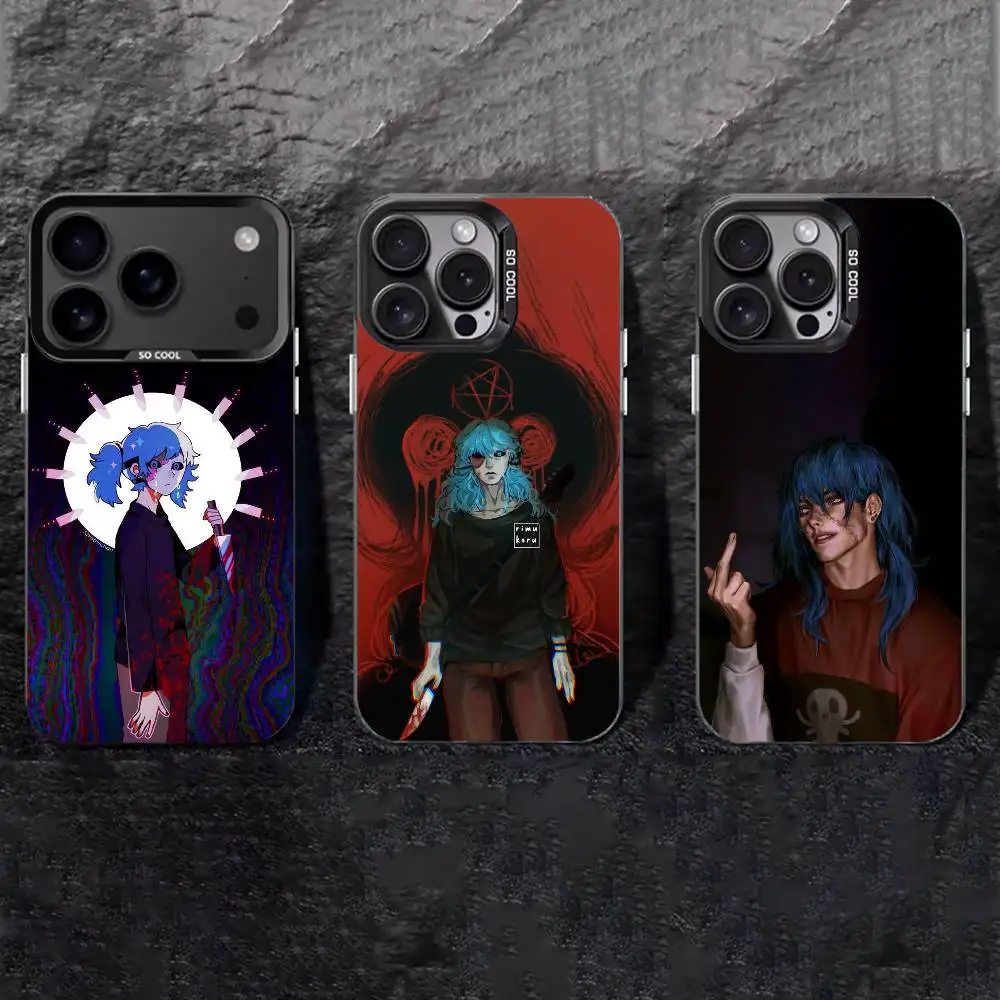 

Game Sally Face Phone Case For iPhone 17,16,15,14,13,12,11 Plus,Pro Max,XS,Colored silver phone case