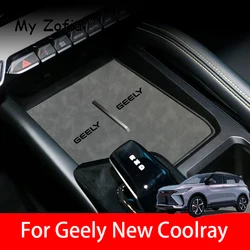 For Geely New Coolray 2023 2024 2025 Center console water coaster Interior Cover Non-Slip Rubber Pad Dust Mat Car  Accessories