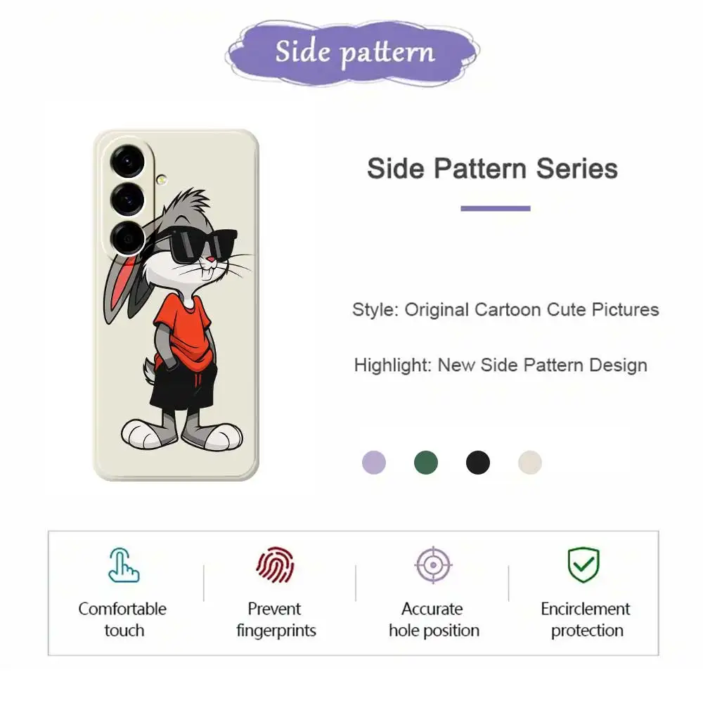 เคสโทรศัพท์ลายกระต่ายเท่ๆ สำหรับ Samsung Galaxy A56 A32 A23 A22 5G A32 A23 4G A55 A54 A53 A52 A51 A35 A34 A31 A25 A24 แบบนิ่ม