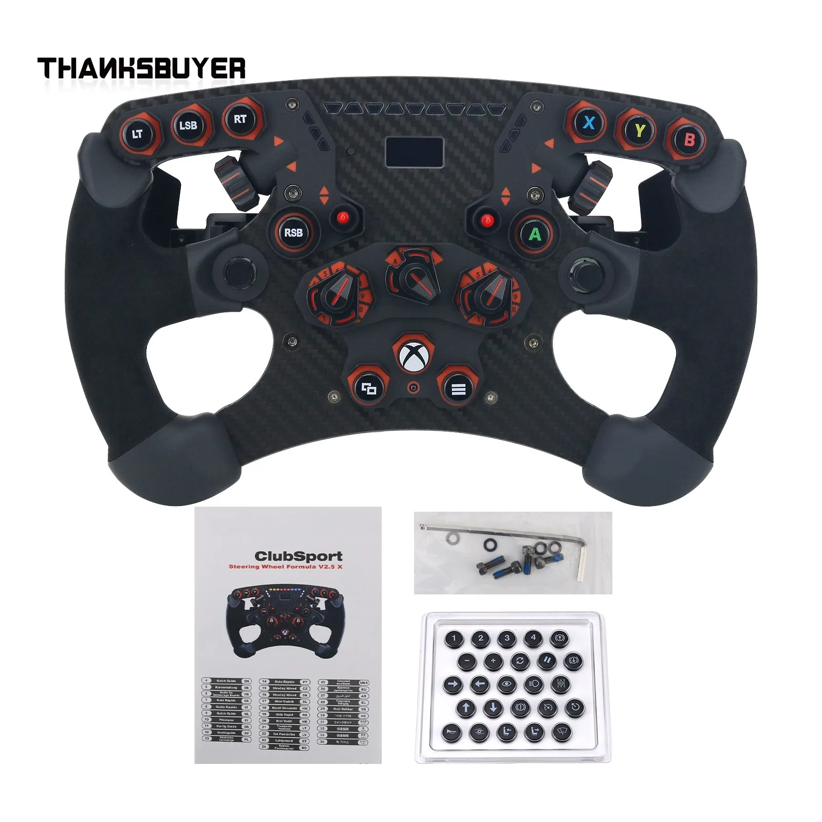 Kierownica SIM Racing Wheel Clubsport Akcesoria do gier wideo dla FANATEC Formula V2.5 X