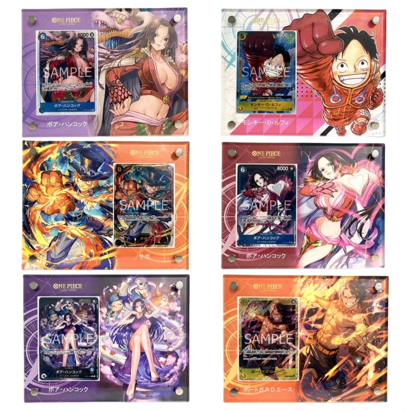 

One Piece OPCG Boa Hancock Monkey D Luffy Sanji Portgas D Ace Sabo DIY Acrylic Card Brick Anime Classics Game Collection Cards