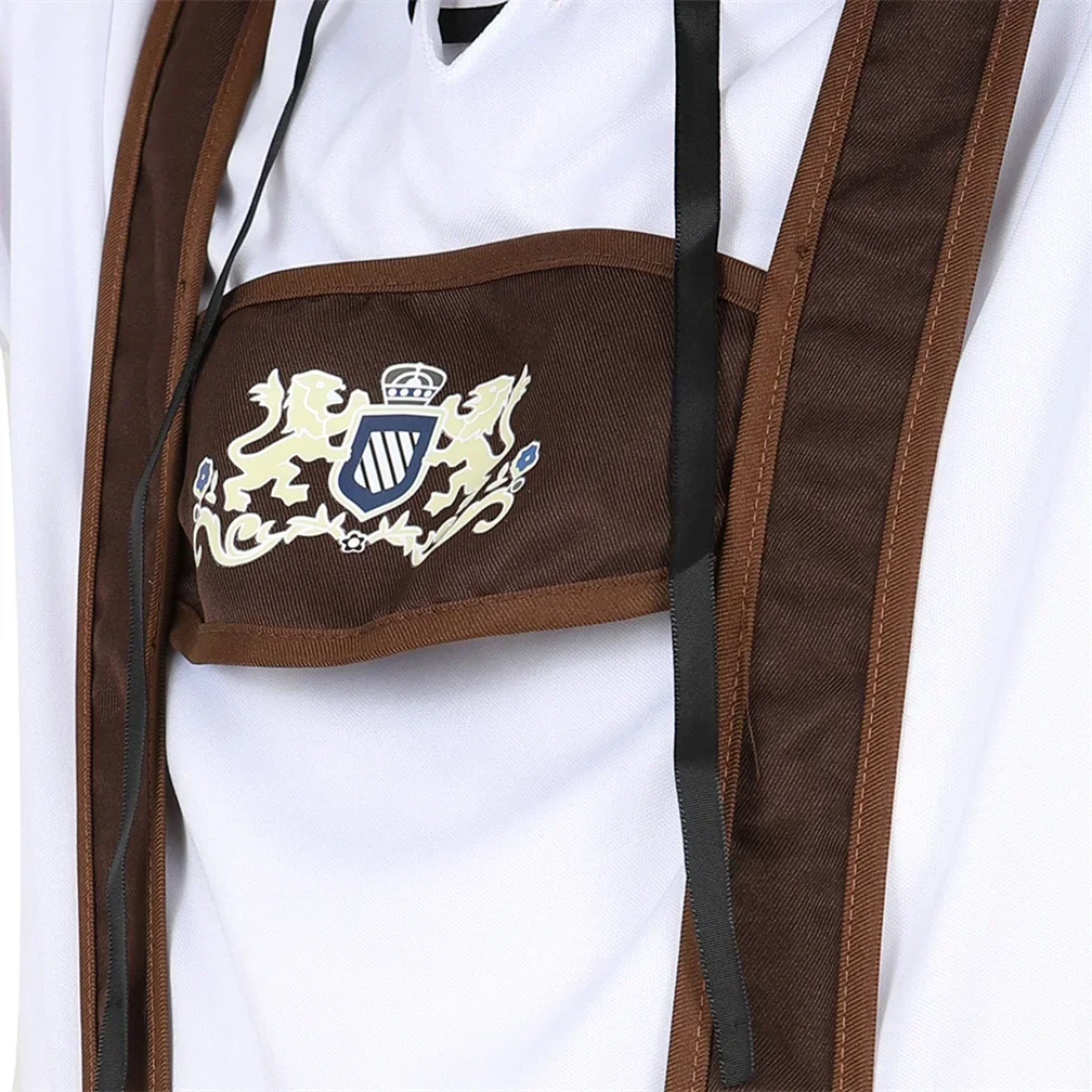 Traje bávaro masculino oktoberfest roupa lederhosen traje masculino cerveja fantasia vestido trajes de halloween para homem cosplay disfarce