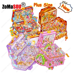 New DIY Plus Size Treasure Box World 3D Landscape Sticker Pocket Cabin Scene Stickers Festival Gift for Child Kid
