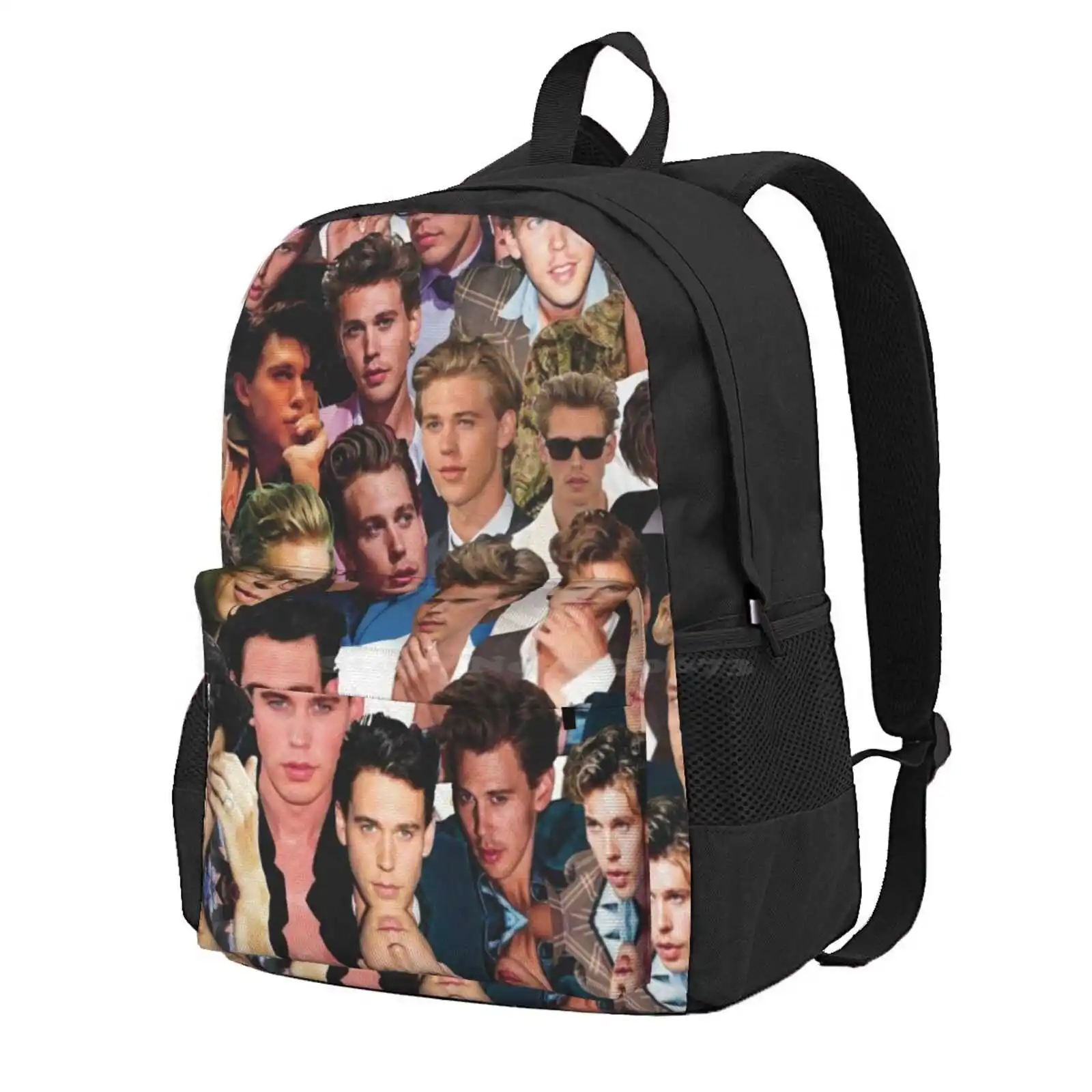 Austin Butler Photo Collage Hot Sale Schoolbag Backpack Fashion Bags Photo Collage Collages Austin Butler