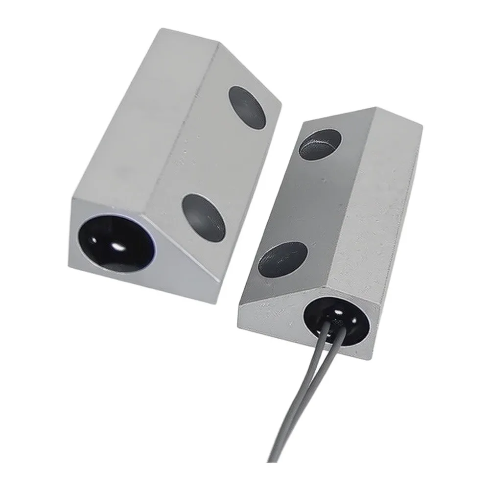 HC56 Magnetic Door Sensor 2PCS Kit for Home Security Alarm System Compact Design 0.8kg Weight Silver Metal Build