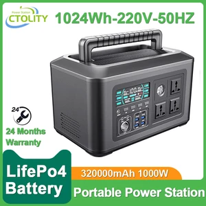 1024Wh 992Wh LifePO4 Battery 1000W Portable Energy Station 220v Solar Generator Battery Battery Emergency Food at home camp 8 Main Sales Power Accumulator 220V - №7