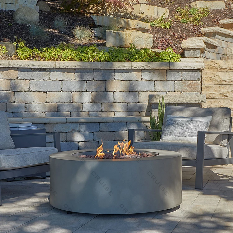 800mm Outdoor Backyard Round Wood/Alcohol/Atomization/Electronic/Gas Propane Stove Table Fire Pit for Sale