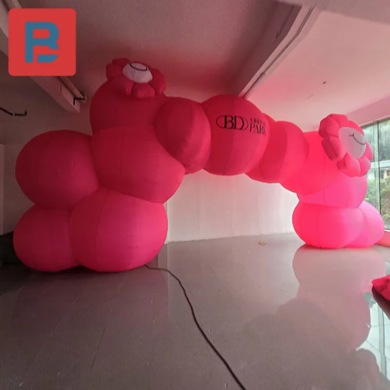 Inflatable Cloud Arch air model pink irregular cloud personality music festival concert bar party stage lighting decoration