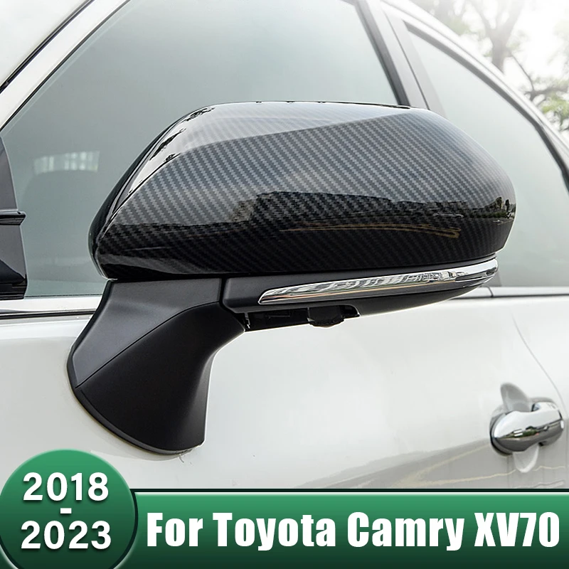 

Car Rearview Mirror Trim Cover Decorative Shell Housing Cap Accessories For Toyota Camry XV70 70 2018 2019 2020 2021 2022 2023