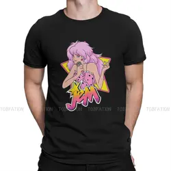 Jem and the Holograms Rockstar Tshirt Graphic T Shirt Punk Hot Sale 100% Cotton O-Neck Men's Streetwear