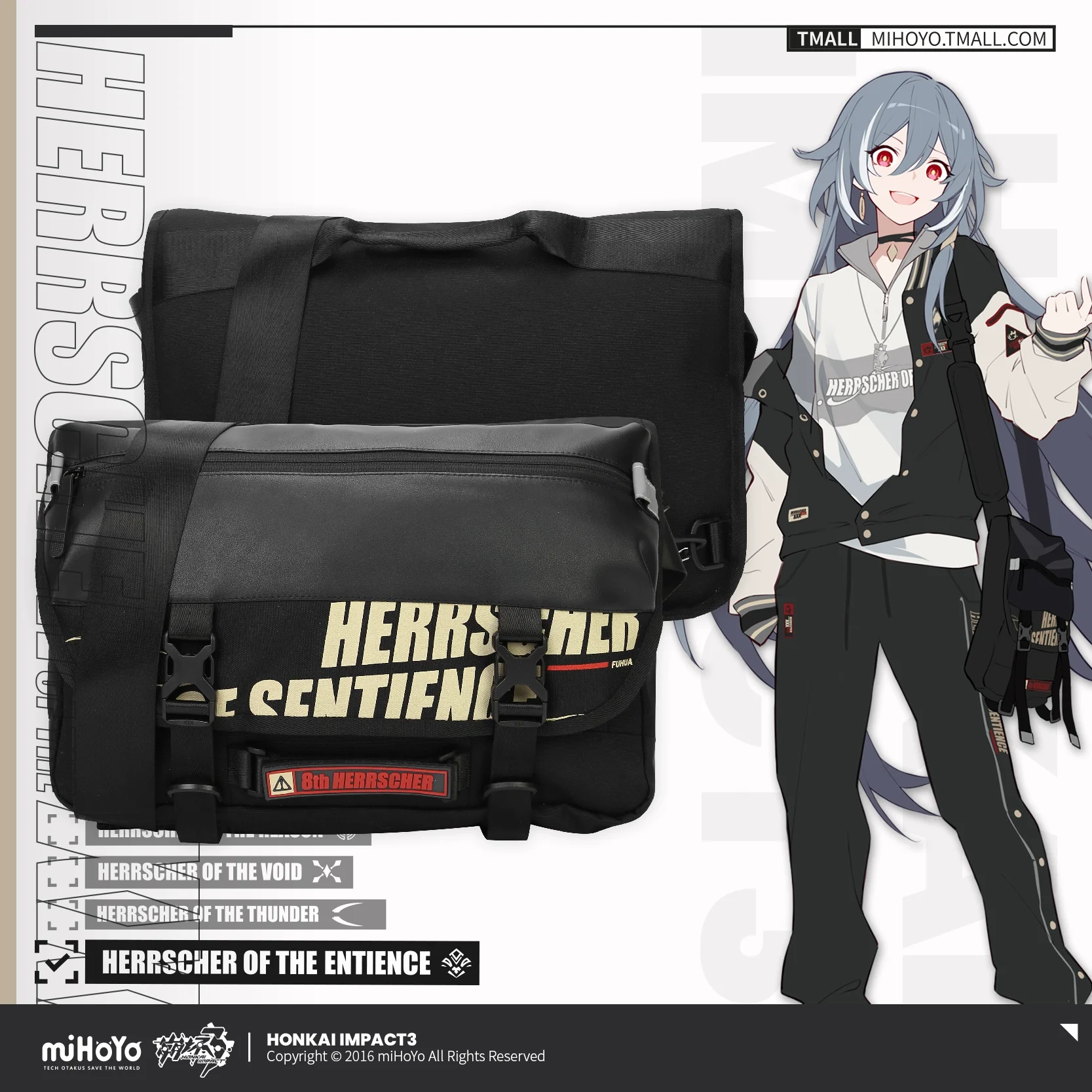 Sunsyea Honkai Impact 3rd Official Merch miHoYo Original Authentic Theme Series Fu Hua Bag