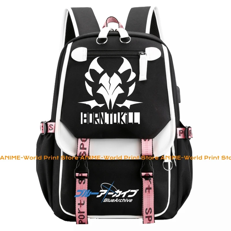 

8 Color Anime Blue Archive Schoolbag Backpack High-capacity Schoolbag Cosplay Student Teenage Gift Clothing Accessory YEAE016