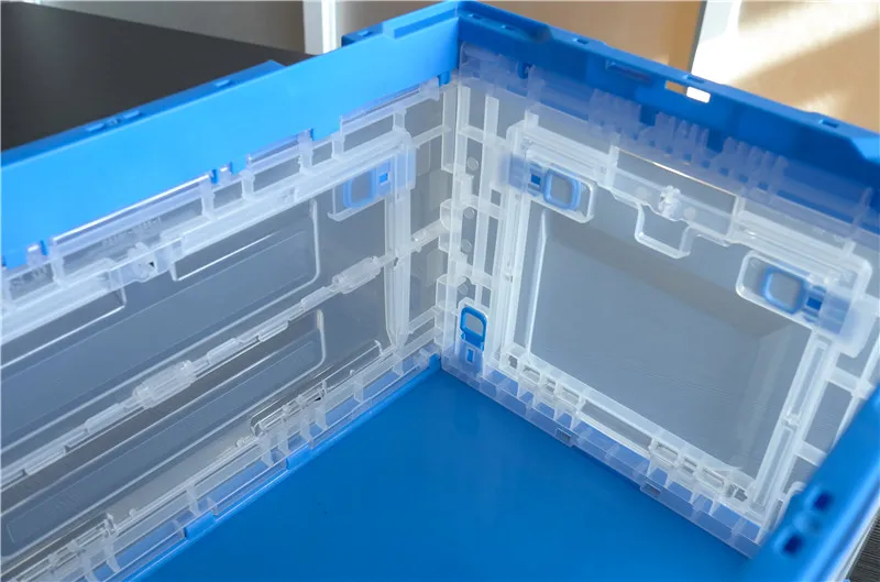 Plastic Multi Purpose Storage Foldable Plastic Box Storage Solid Box with Open Front Crate Container for Transportin