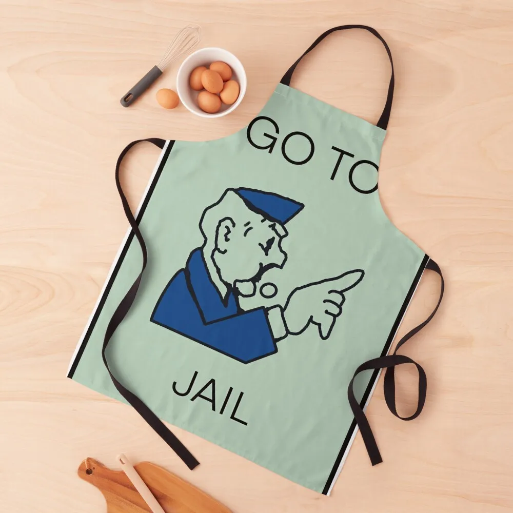 

Go to Jail Apron professional kitchen for kitchen useful Woman Work Apron