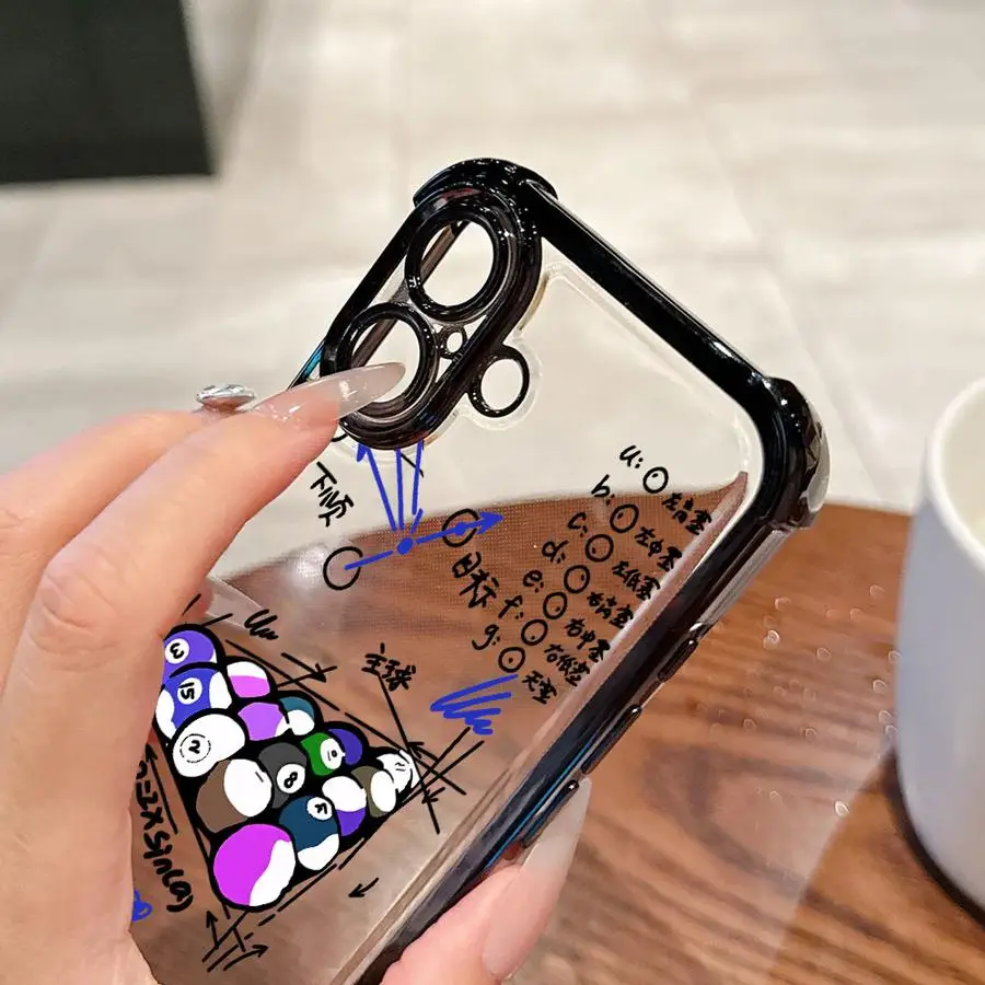 حافظة لهاتف آيفون 16 15 14 بلس 16e 13 12 11 Pro Max 17 غطاء شفاف لهاتف آيفون بولينج ممتع #5