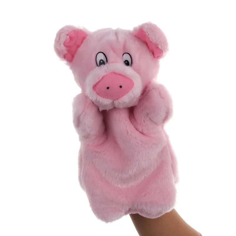 

Pig Puppet Pink Plush Toy Family Parent-child Doll Kindergarten Class Story Props Cute Animals Hand Puppet