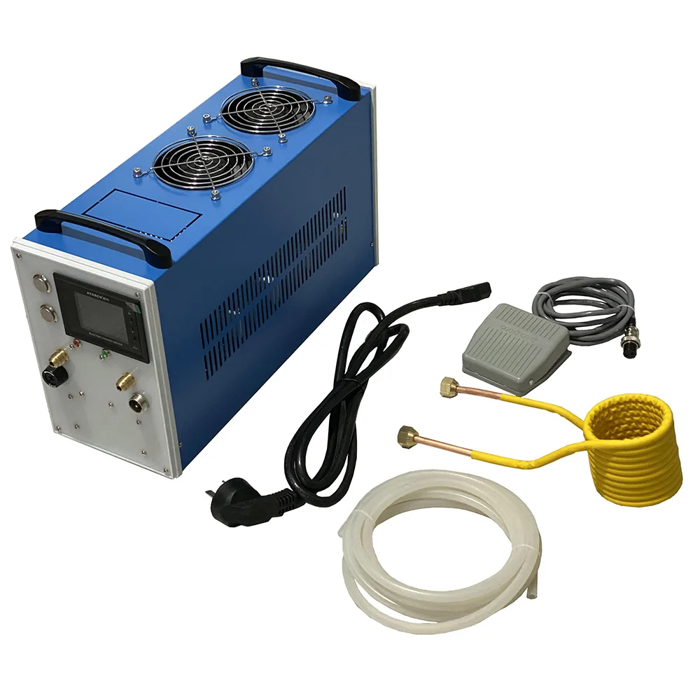 NEW 2800W ZVS Induction Heater Induction Heating Machine Metal Smelting Furnace Metal Quenching Equipment+crucible+Heating coil