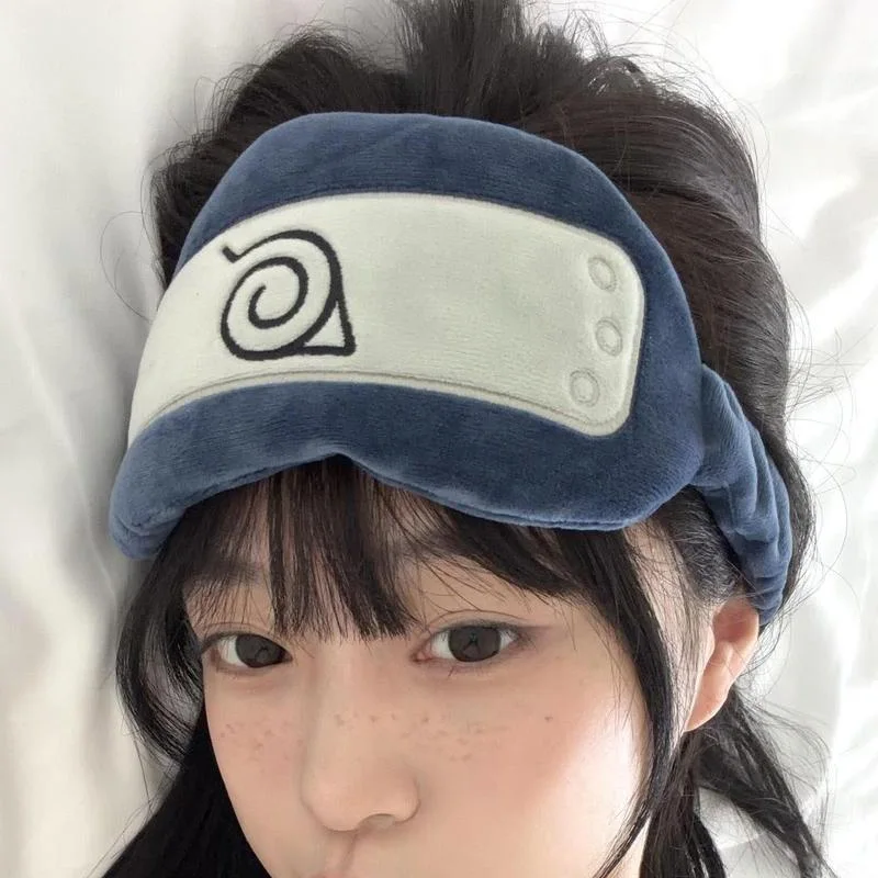 Naruto Schlafmaske, Augenklappe für Damen und Herren, Anime CosPlay-Requisiten, weiche, tragbare Augenbinde, Reise-Augenklappe, Geburtstagsgeschenk – Detail 6