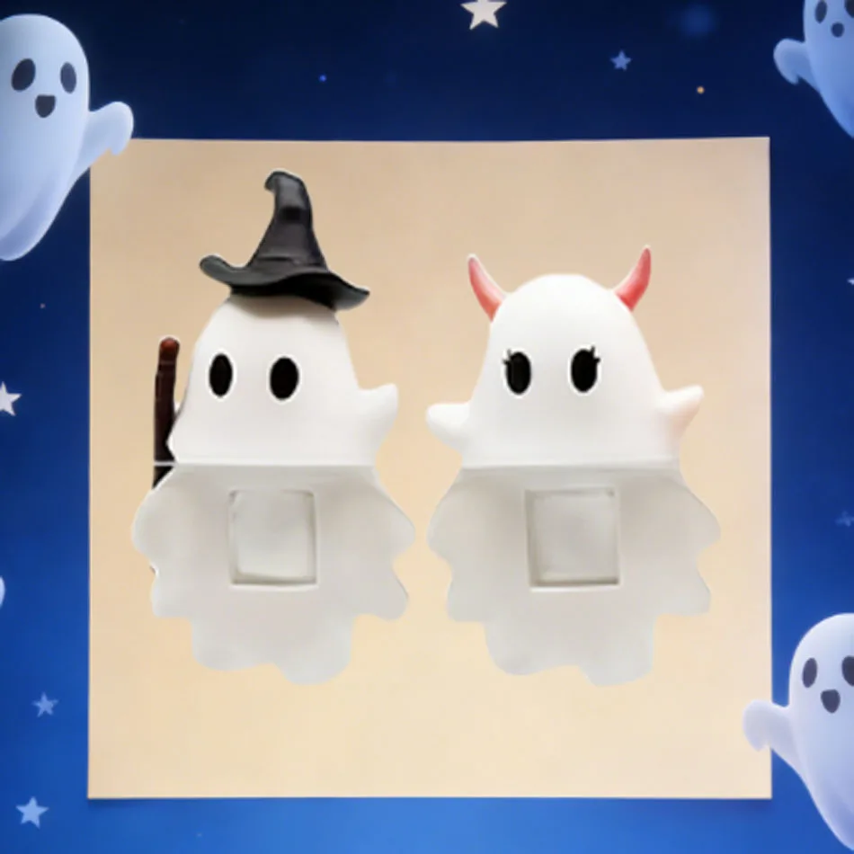 Mignon Halloween fantôme téléphone minuscule ornement Miniature Figurine accessoire cadeau boîte aveugle à collectionner Halloween téléphone décor boîte aveugle