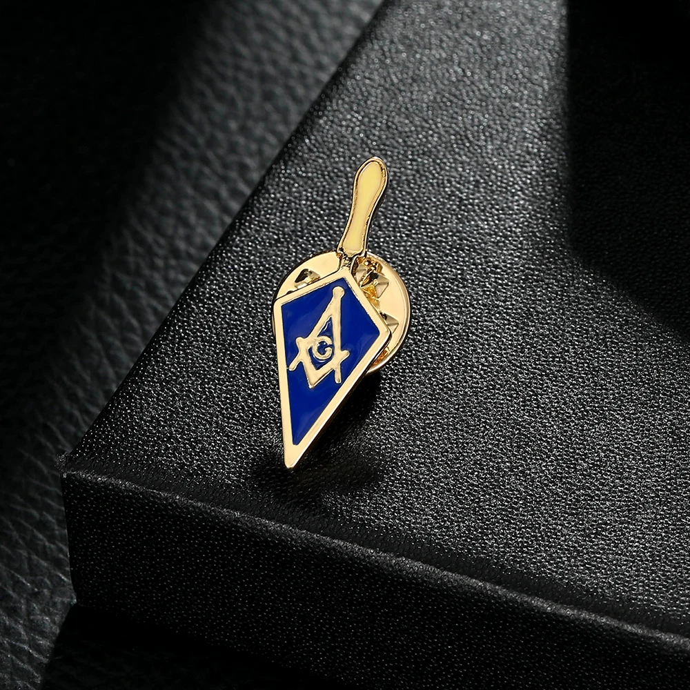 New Freemason Logo Enamel Brooch Masonic Symbols Pin For Clothes Jewelry Decoration Freeshipping