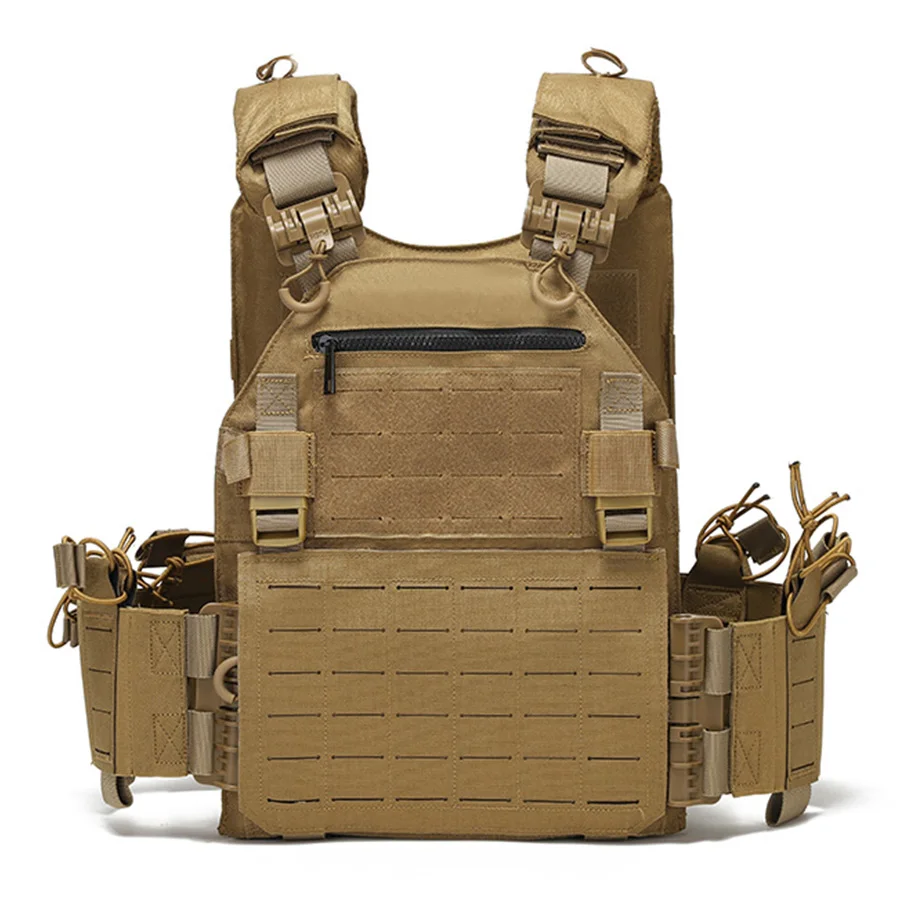 Outdoor trainingsvest multifunctioneel MOLLE-uitbreiding handig vest met snelsluiting, waterdicht en slijtvast
