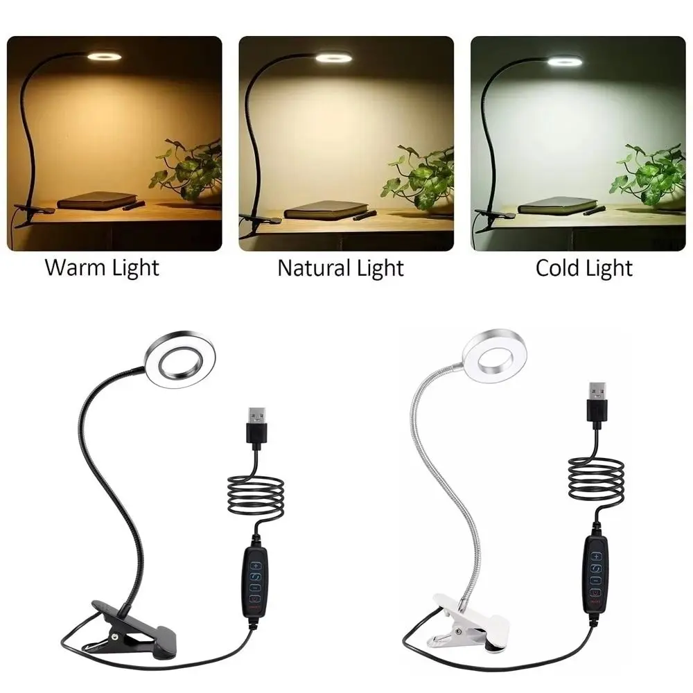 

48 LEDs​ Bedside Night Light Lamp​ ​360° Flexible Gooseneck​ ​Eye Protection​ ​USB Reading Light​ ​3-Level Dimmer​