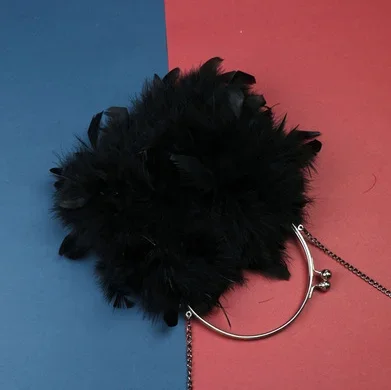 NANCYLIM Women's Short Ostrich Feather Fur Coat Solid Color 8