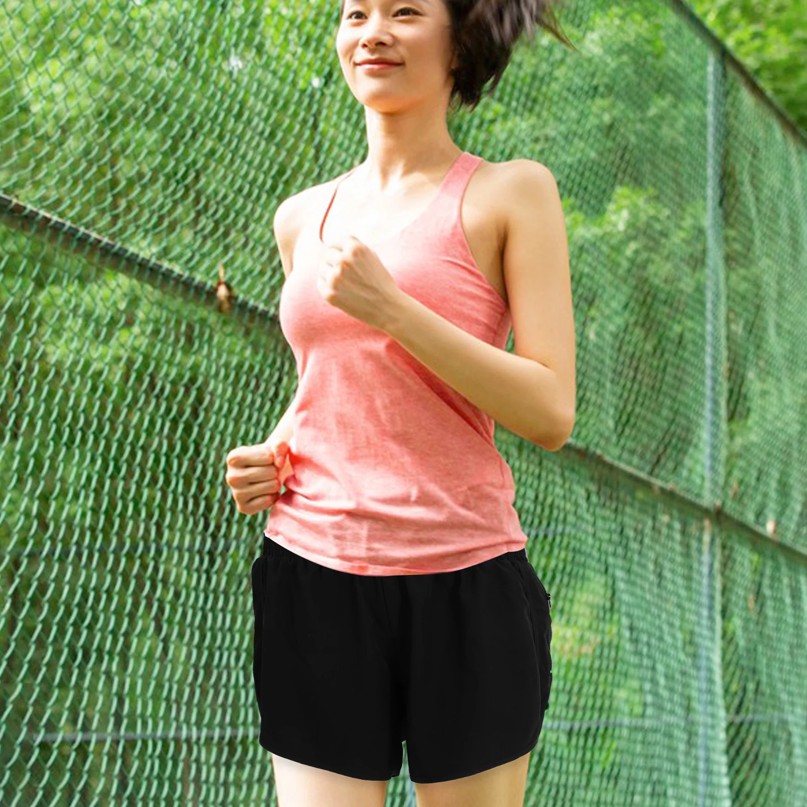 

Women Running Shorts Breathable Gym Training Anti light Loose Pants Casual Polyester Sports Wear Stylish Fitness Apparel