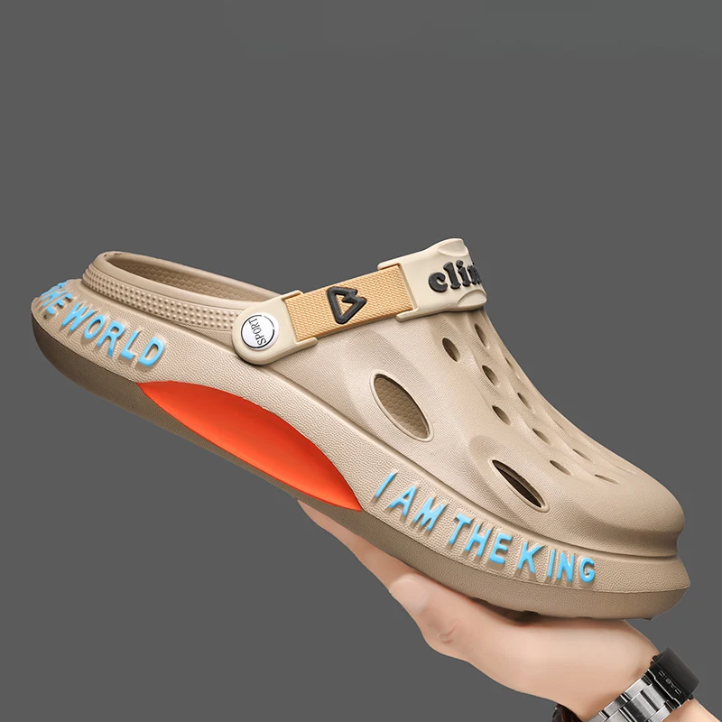 Soft Comfortable Rubber Clogs Slippers Beach Sandals Garden Shoes Summer Barefoot Water Shoes Cholas Man Zuecos Hombre