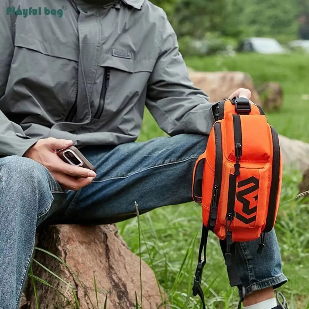 

Fashion Ventilate Hiking Bag Large Capacity Scratch Proof Outdoor Bag Waterproof Wear-resistant Riding Bag Mountaineering