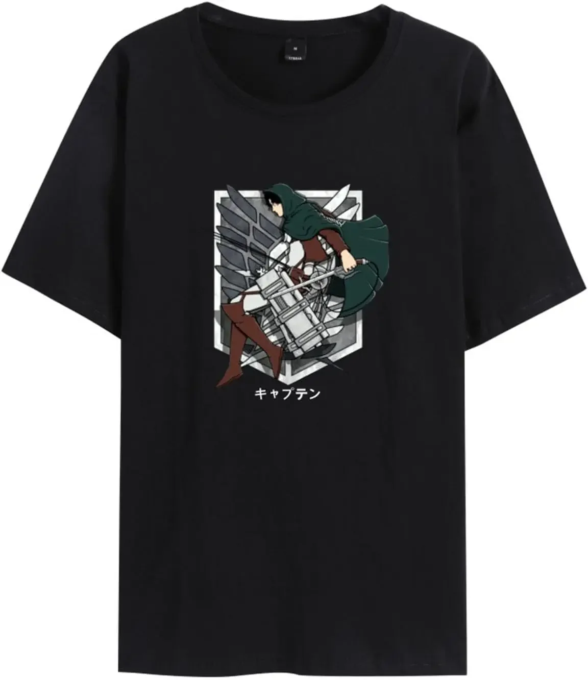 Japanese Anime Attack on Titan Short Sleeve T-Shirt Crew Neck Novelty T-Shirt