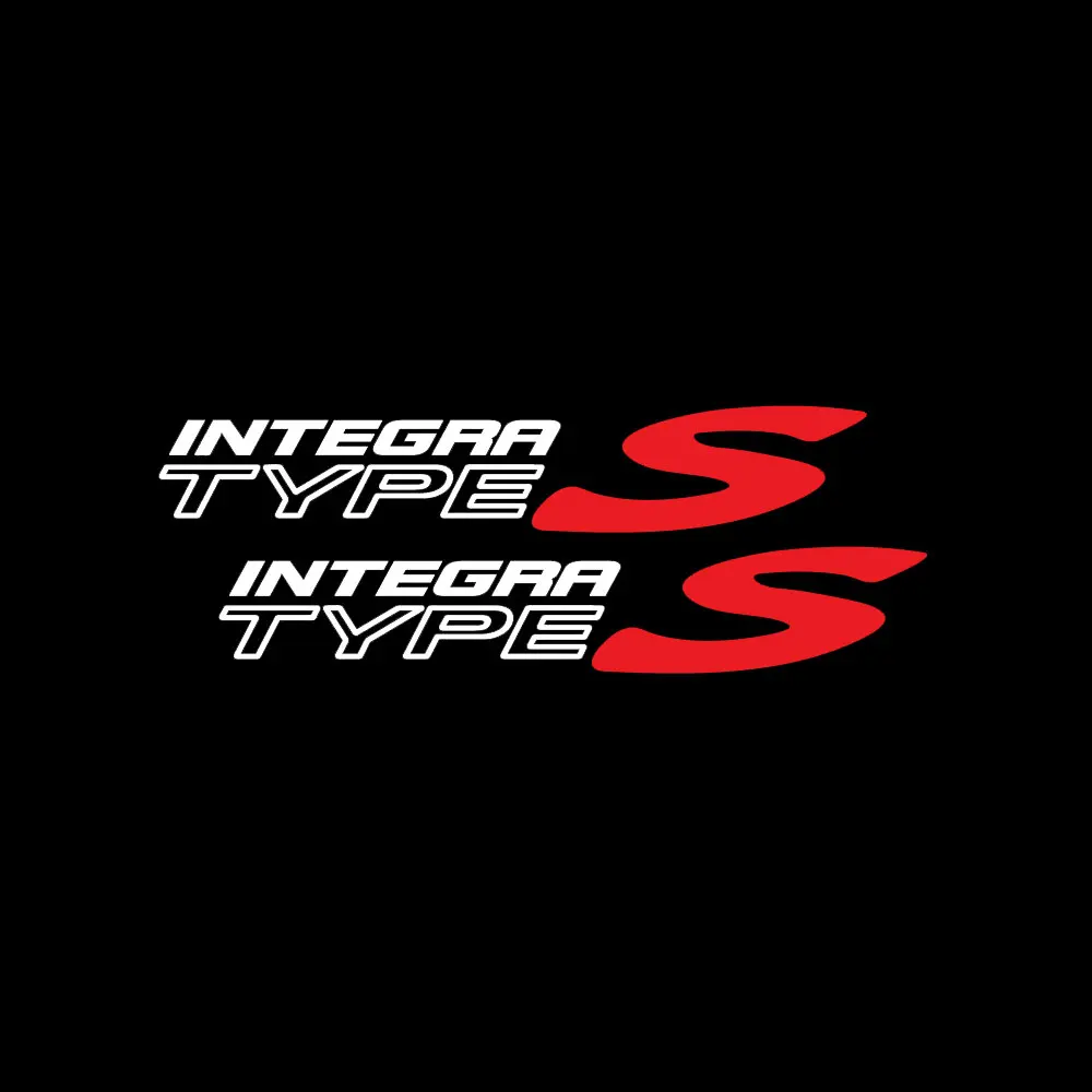 2pcs  Integra Type S sticker vinyl decal, car window, doors sticker