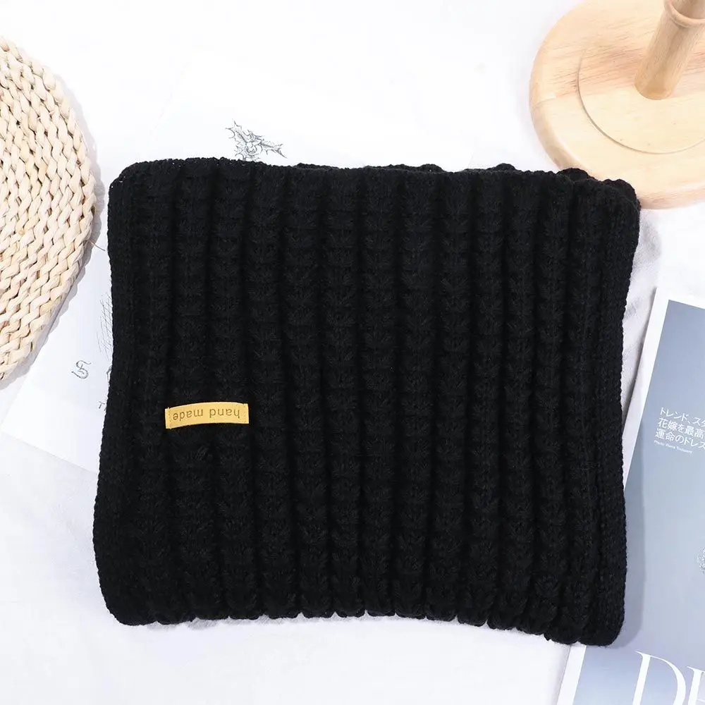 Fashion Women Winter Solid Knitted Scarf Long Scarves Female Vintage Big Scarf Soft Warm Thickened Wool Scarf