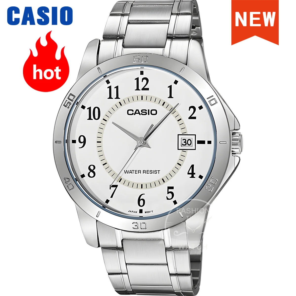 

Мужские часы Casio Simple Pointer из нержавеющей стали relogio masculino в деловом стиле MTP-V004D Series