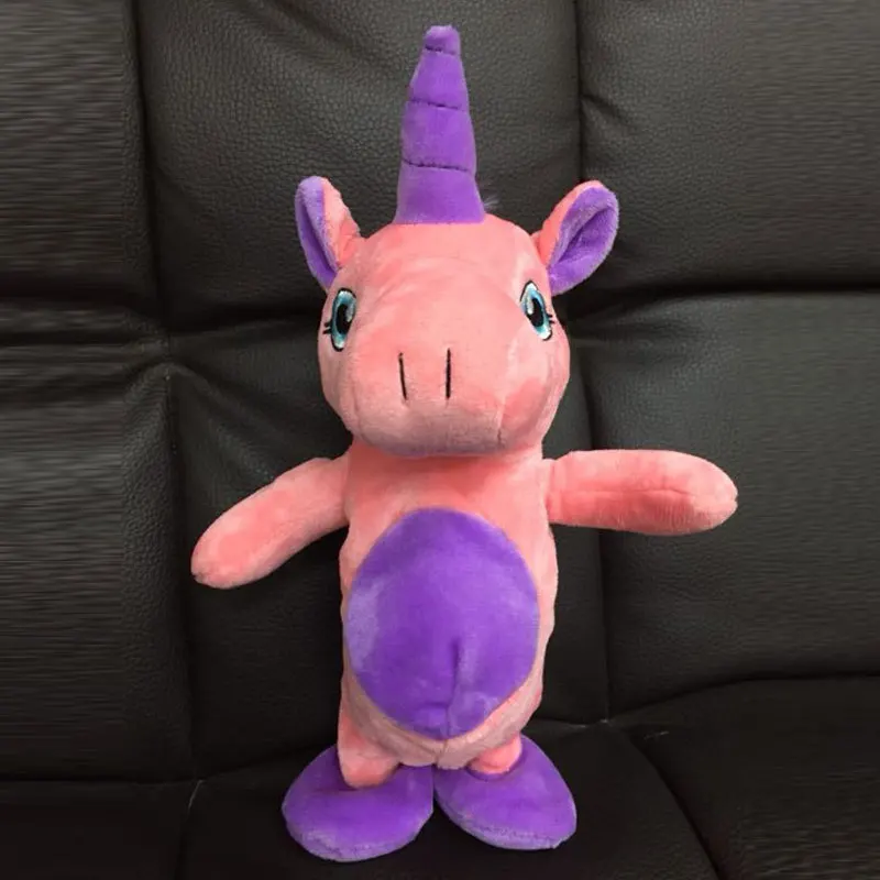 Robot Unicorn Toy Sound Control Interactive Unicorn Electronic Plush Animal Walk Talk Electric Pet For Children Birthday Gifts