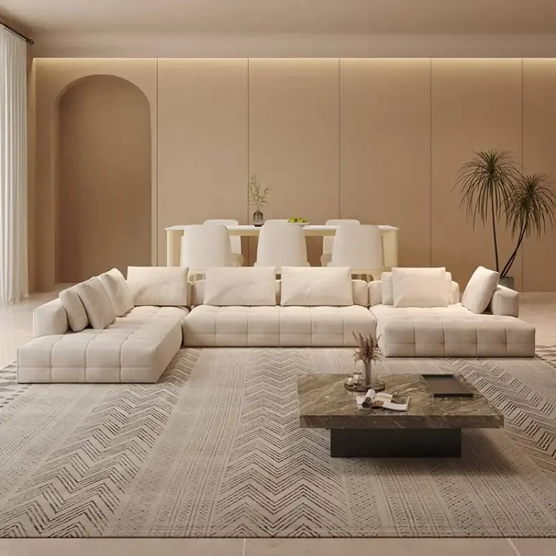 #Lounge Luxury Minimalistic Sofa Living Room Filler Modular Salon Bed Sofas Puffs Chaise Sectional Woonkamer Banken Furniture