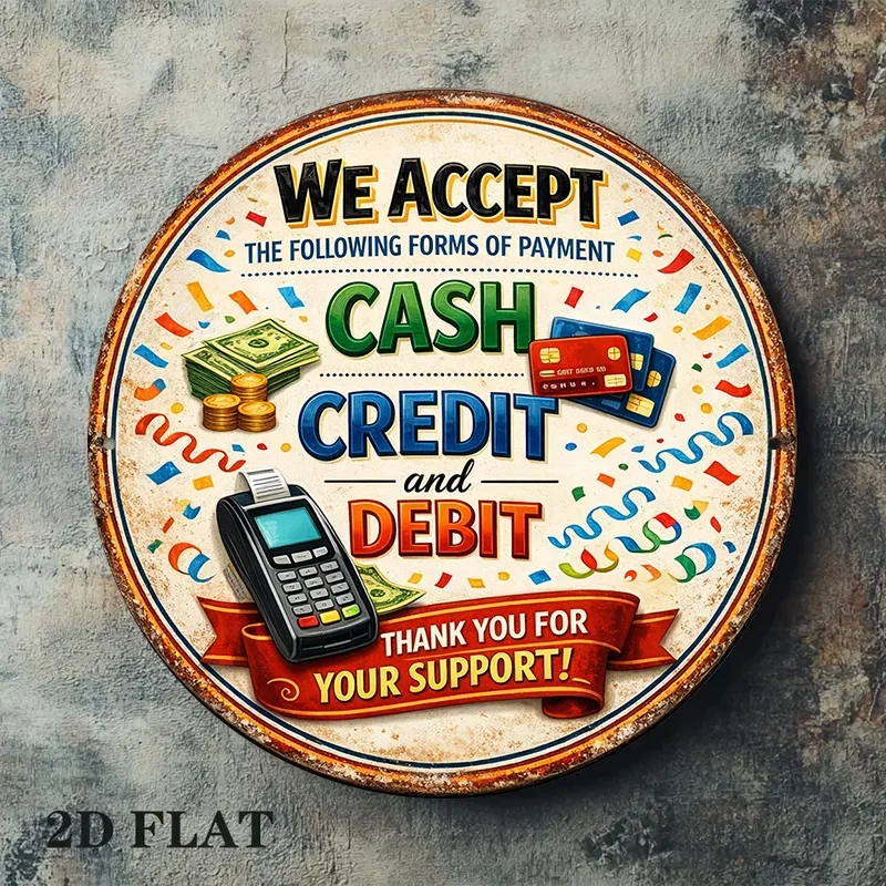 2D flat 1pc round wooden signboard, a vintage wooden plaque indicating 