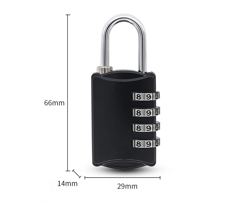 4-Cijfers Code Lock Outdoor Reizen Anti-Diefstal Code Lock Gym Code Lock Waterdicht Hangslot Cijferslot Voor reizen Bagage