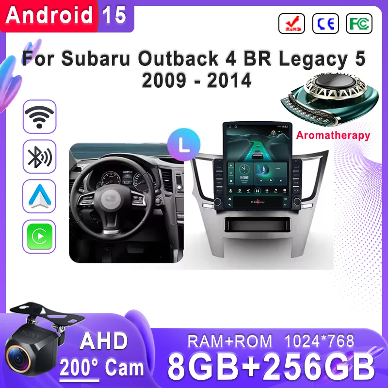 

Автомобиль Android 15 для Subaru Outback 4 BR Legacy 5 2009-2014 GPS-навигация Высокопроизводительный процессор DVD-плеер Автомобильный стерео головное устройство