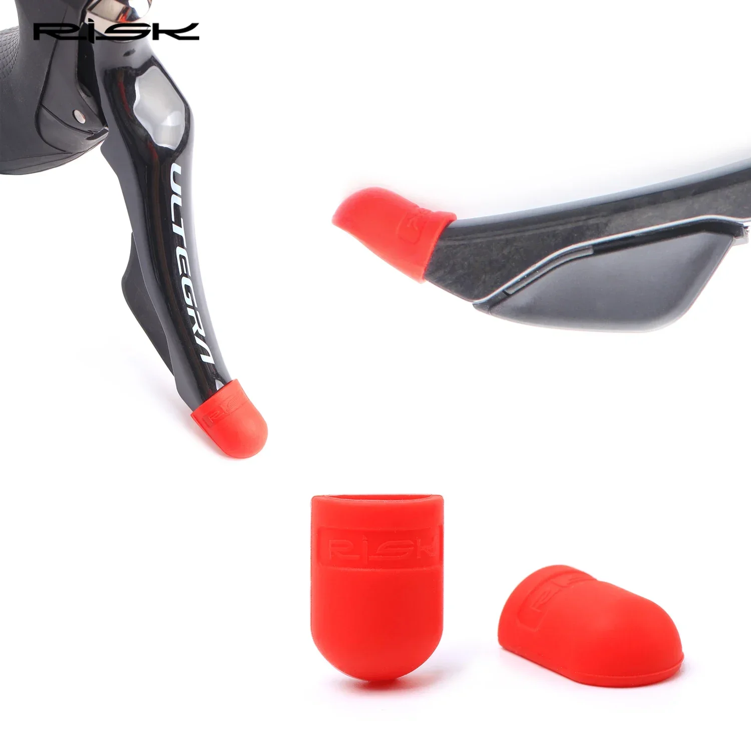 RISK 1pair Bike Shifter Lever Protector Cover,Silicone Anti-scratch Sleeve,Oil Disc Brake Lever Protector for Shimano Sram Parts
