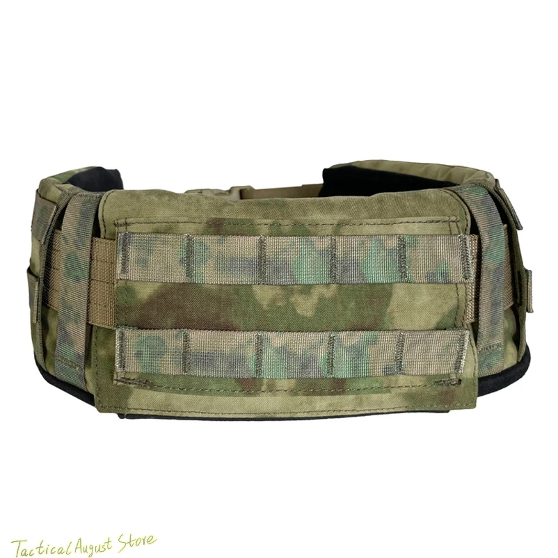 Tactical Outer Belt Training Combat Waistband with Molle System Green Moss Ruins Camouflage