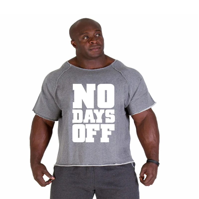 Men Oversize T-shirts Gym Fitness Clothing Mens No Pain No Gain T Shirt For Male Bodybuilding Tshirts Loose Breathable Clothes