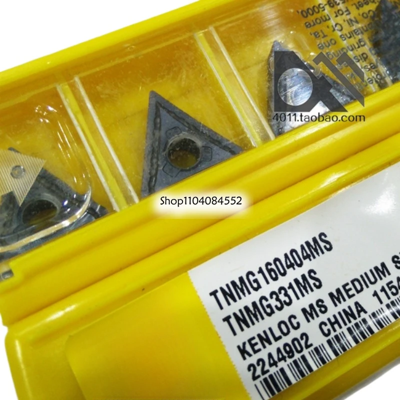 Original CNC Carbide Inserts TNMG160402MS KC5010 Spot R Angle 0.2 Stainless Steel KCU10 TNMG 160402MS Turning Tools