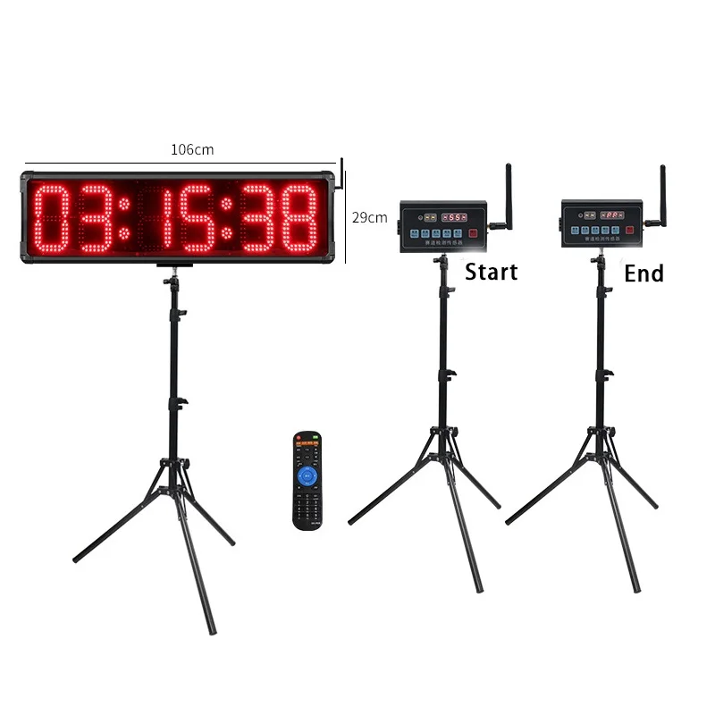 Running Activity Gym Timer Countdown Timer with Remote Control 12/24 Hour Clock Race Timing