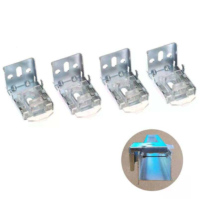 4Pcs 25MM Ceiling Wall Brackets Venetian Blinds Rail Loading Mounting Accessories No Break Strong Hold