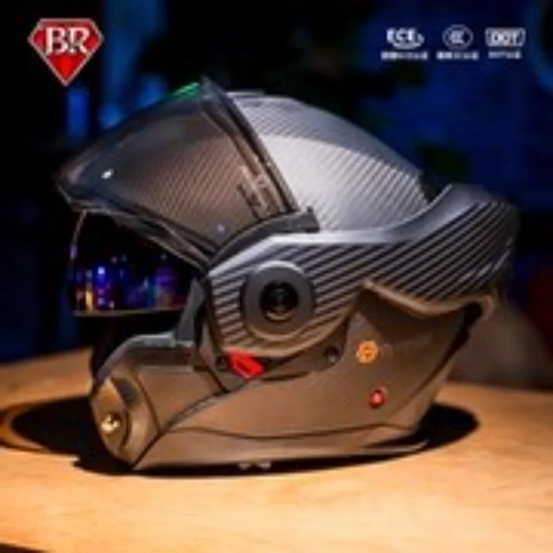 

Новый BR Advent Flip Up мотоциклетный шлем ECE DOT Сертификация Шлем с двойной линзой Cascos Para Moto Men Capacete Casco Moto