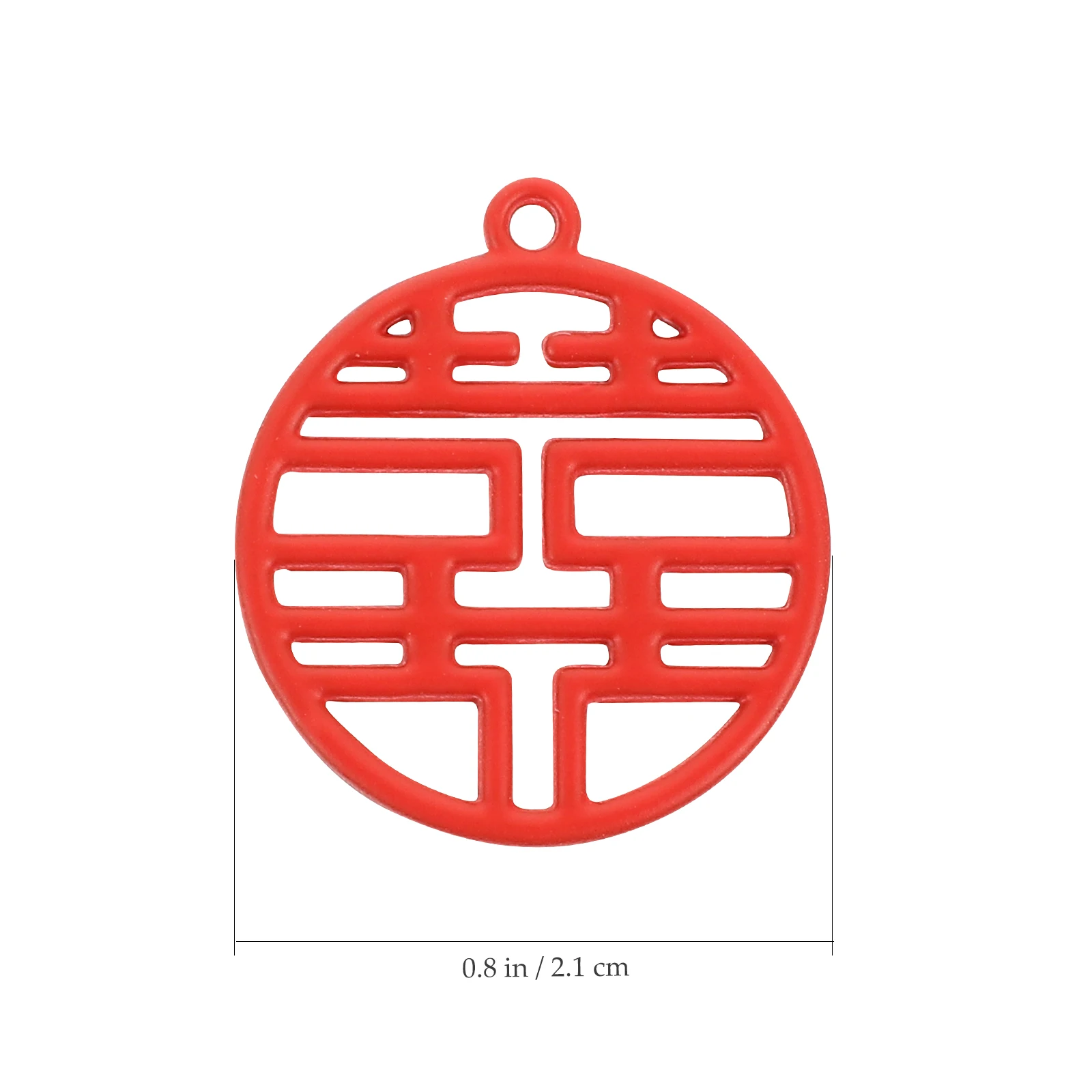 

20 Pcs Fu Pendant Keychain Charms New Year Necklace Decorative DIY Craft Accessories Alloy Bracelet Jewelry Pendants