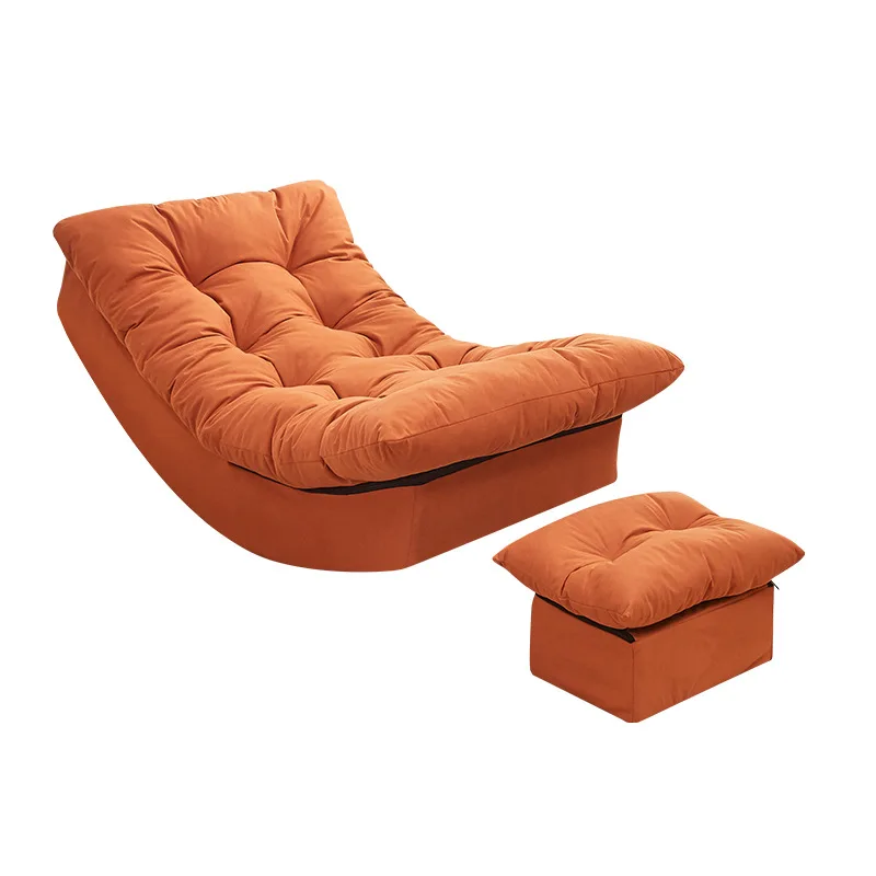 Lazy Sofa, Reclining Chair for Bedroom, Balcony, Living Room, Moon Shaped Rocking Chair, Comfortable Lounger, Relaxing Furniture