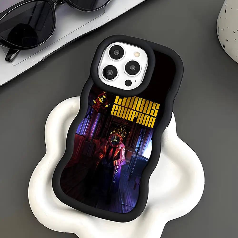 

Limbus Company Dante Phone Case for iPhone 17 16 15 14 13 12 11 Air Pro Max Plus Black Soft TPU Wavy Edge Cover